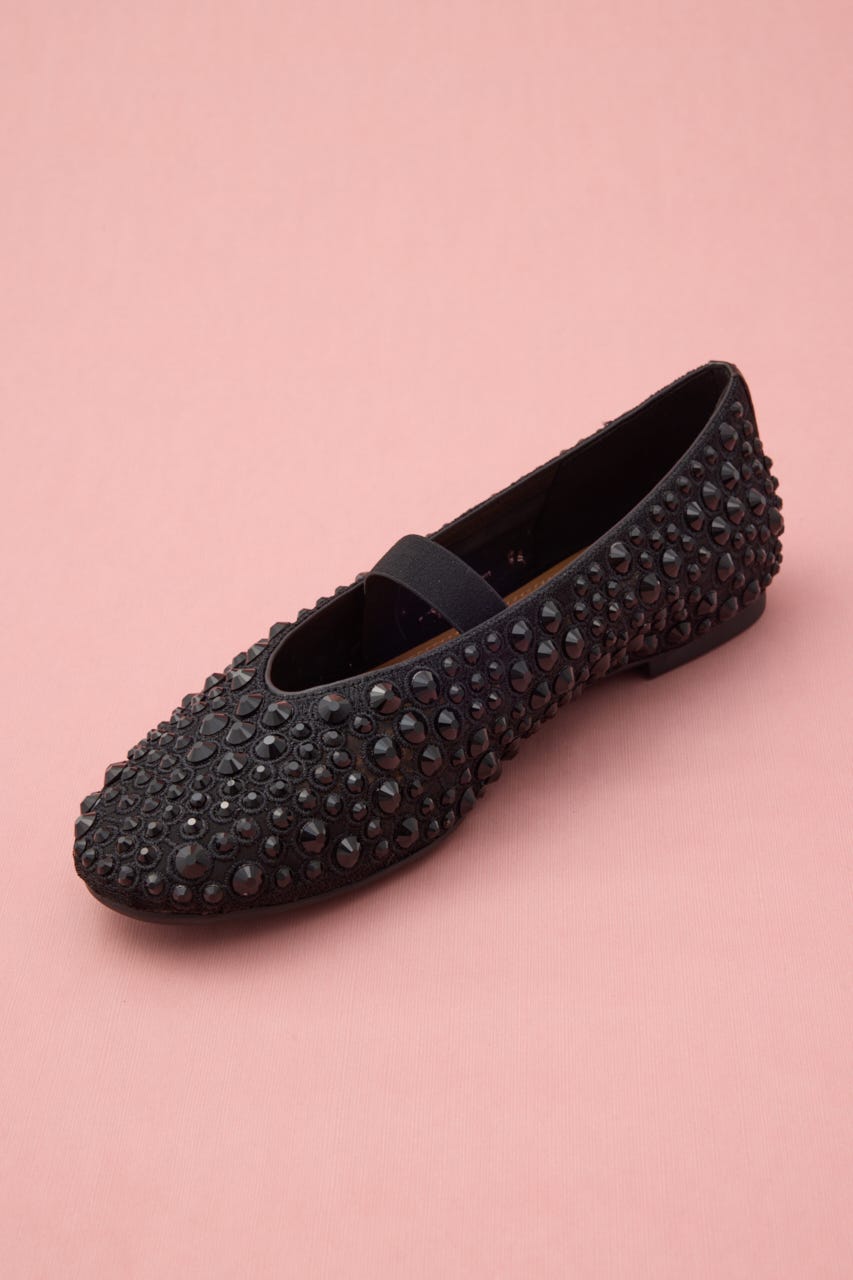 ストーンソーンバレエフラット BLK 23.0cm