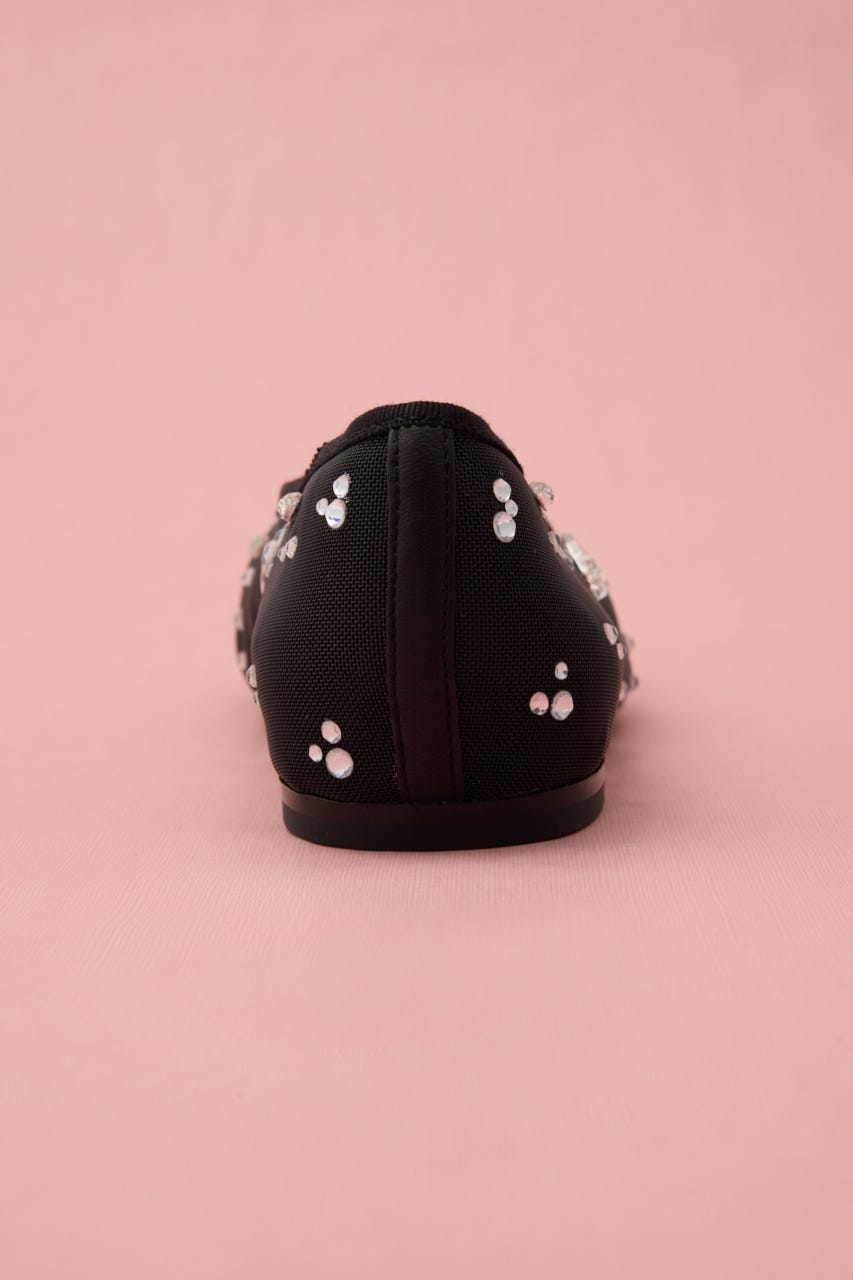 シースルーエイイブロイドフラット BLK 24.5cm