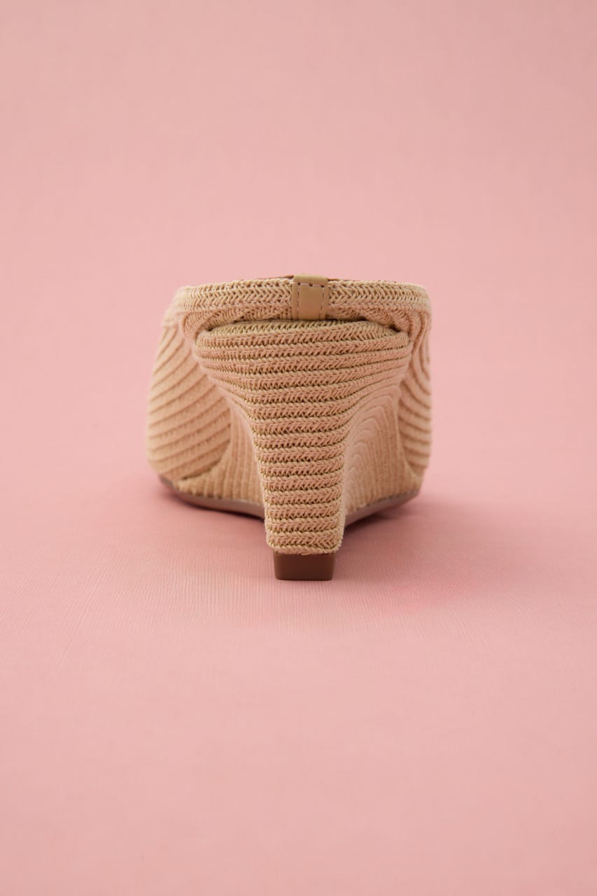 ピープトゥクラスサンダル ECRU 24.0cm