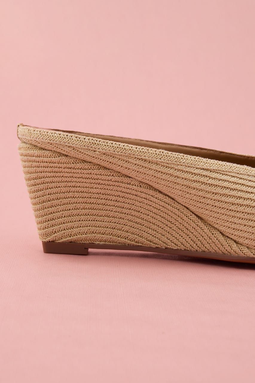 ピープトゥクラスサンダル ECRU 24.0cm