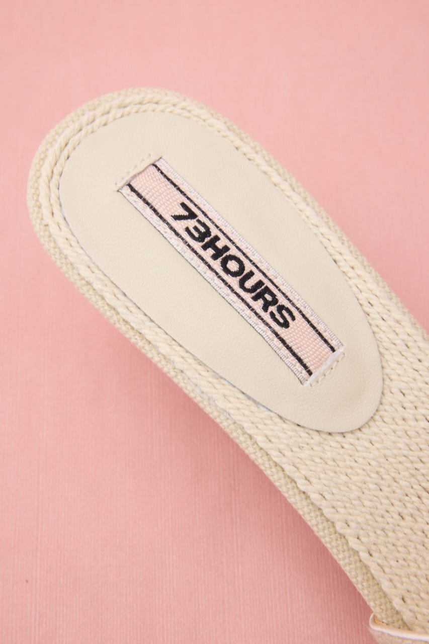 ウェディスカラップミュール 柄WHT 24.5cm