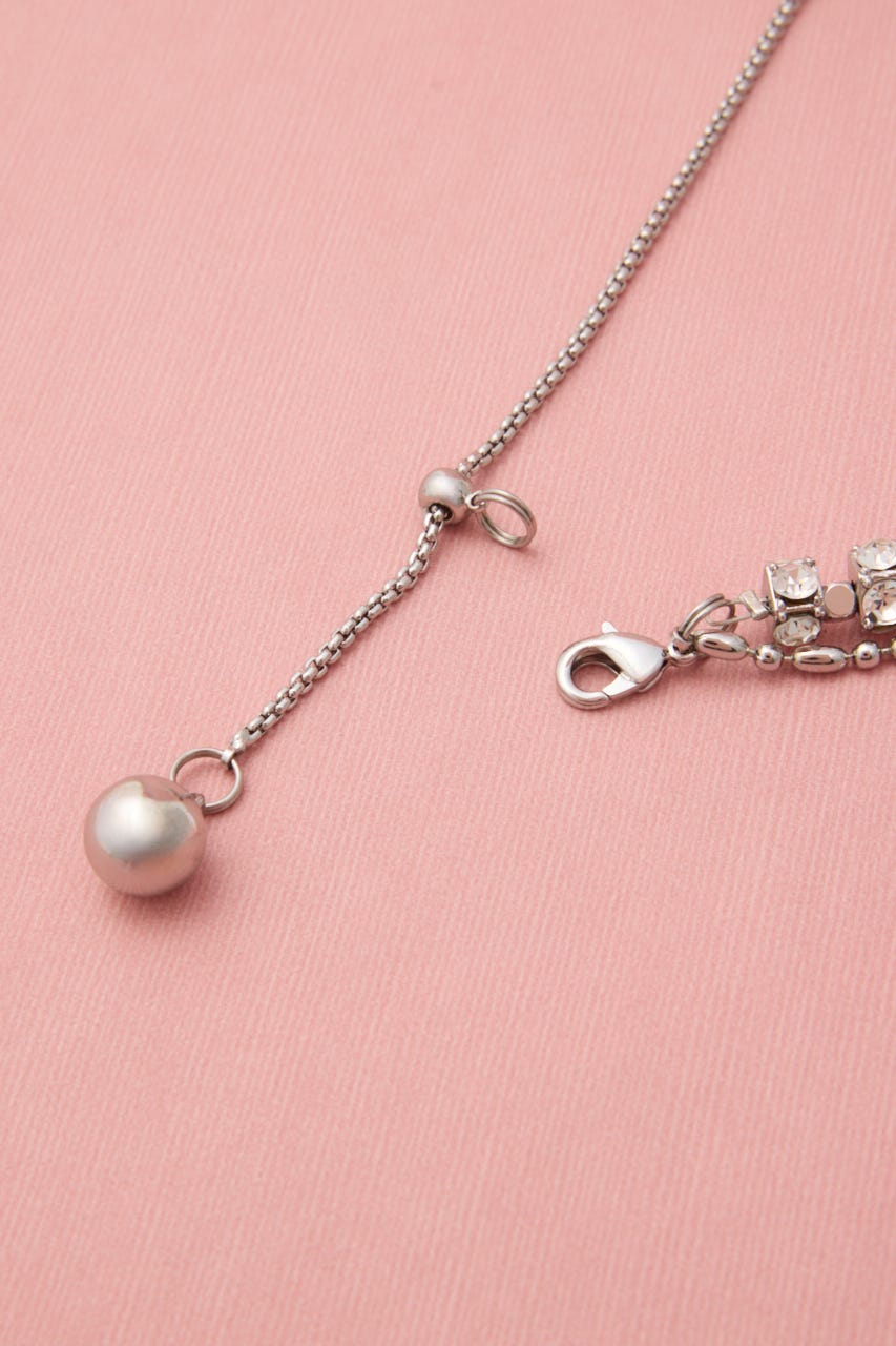 アンクルデコレーションサンダル WHT 23.0cm