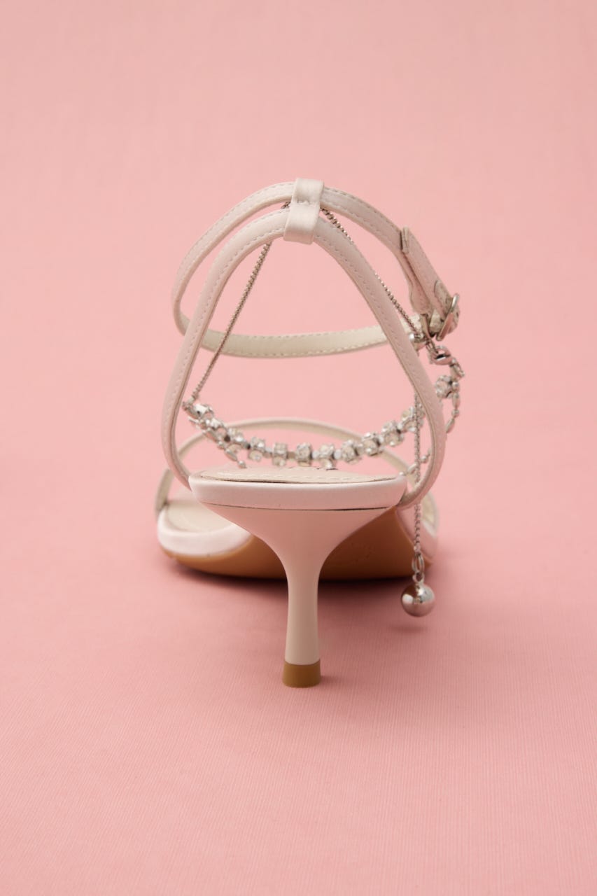 アンクルデコレーションサンダル WHT 23.0cm