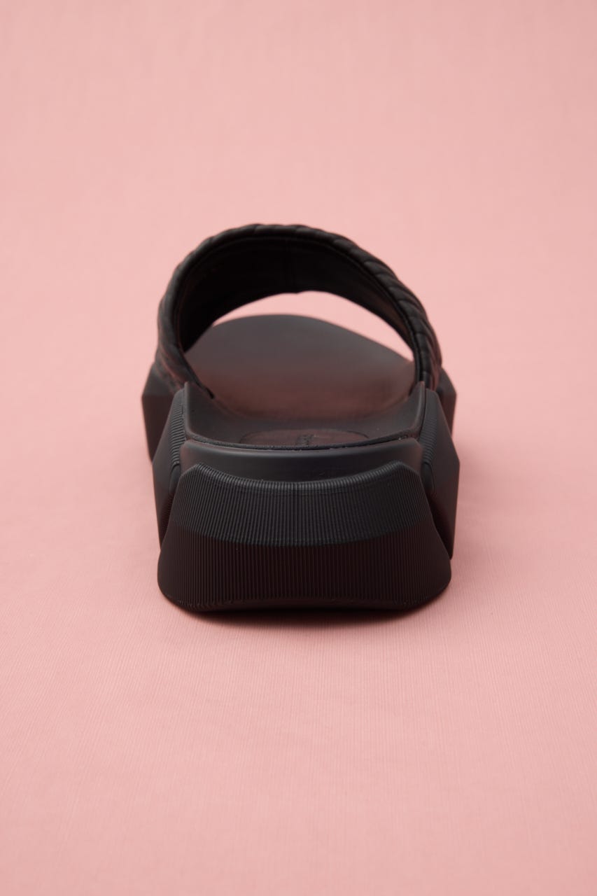 ガボンボリュームサンダル BLK 24.5cm