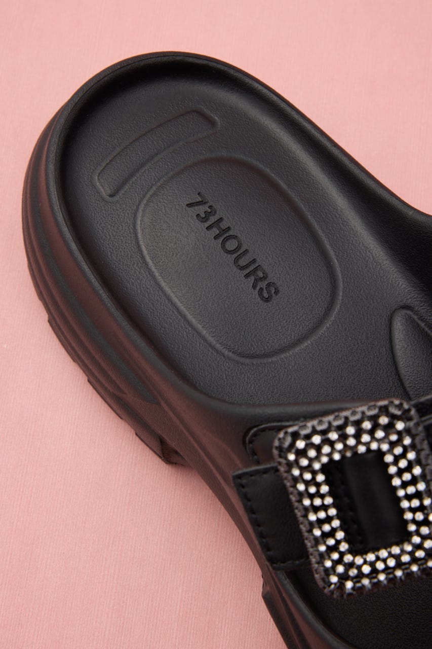 ロッキンメカスポーティーサンダル BLK 22.5cm