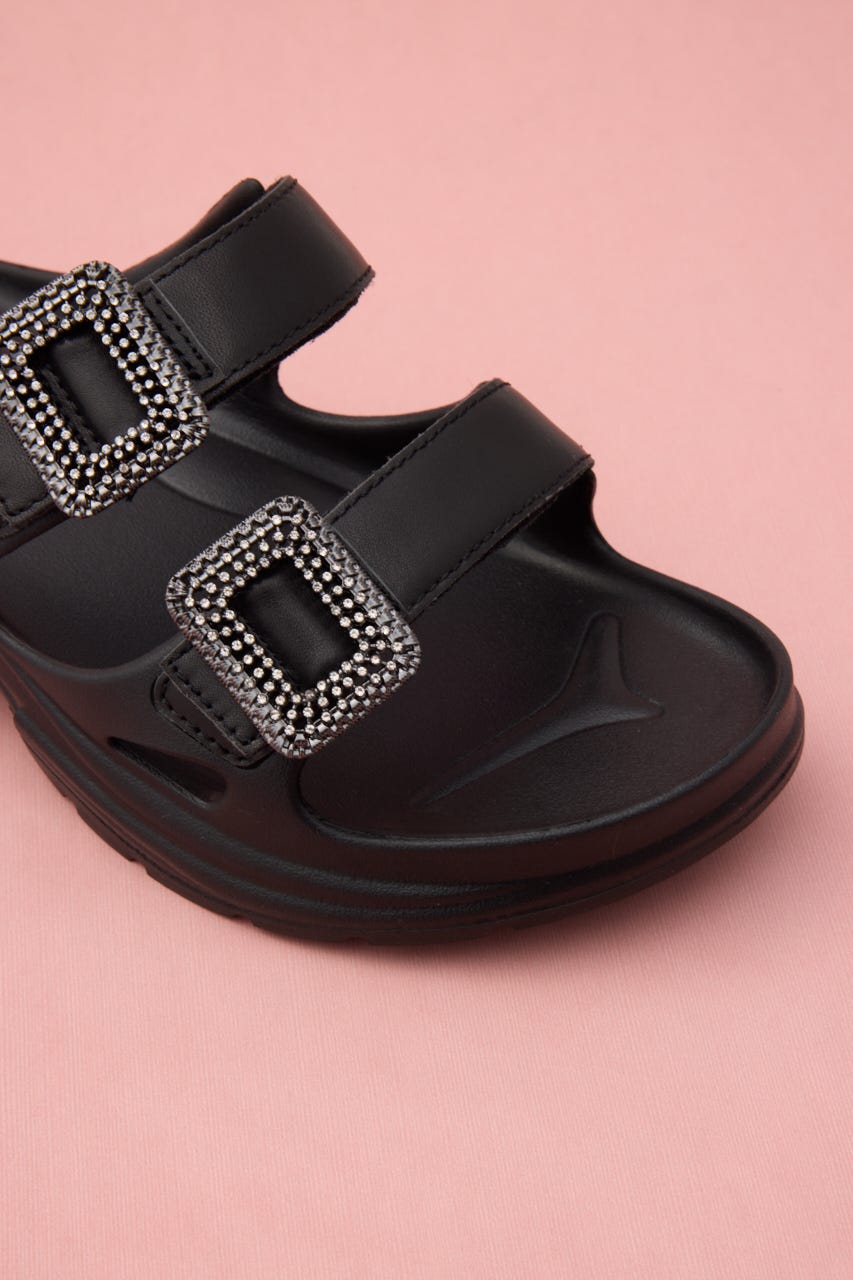 ロッキンメカスポーティーサンダル BLK 22.5cm