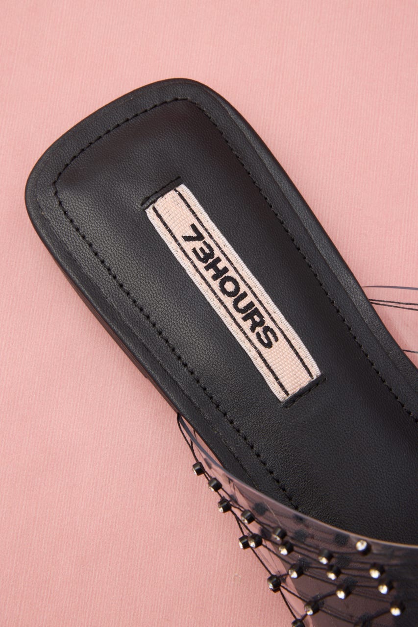 キテラクリアチュールフラット BLK 24.5cm