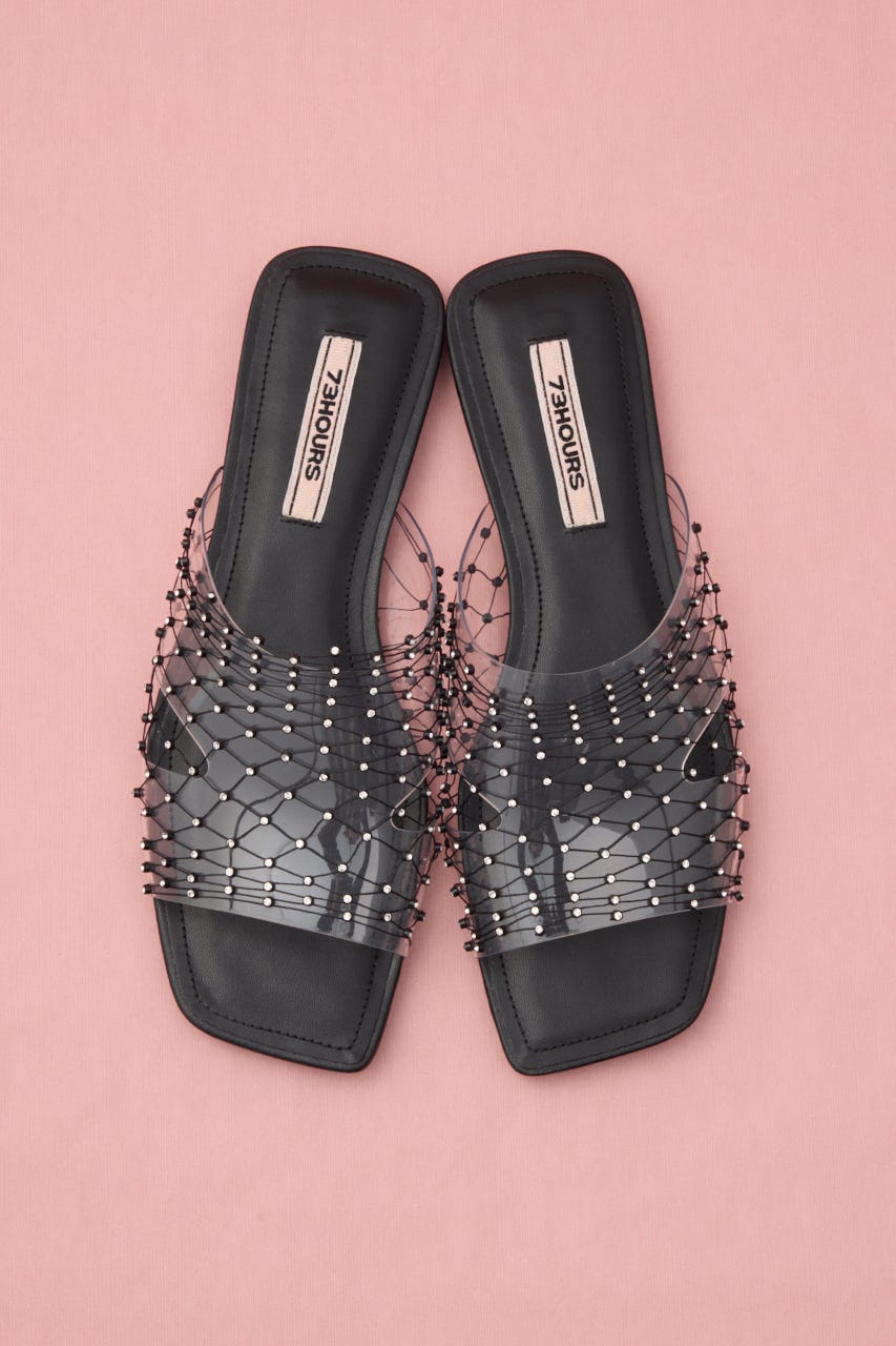 キテラクリアチュールフラット BLK 24.5cm