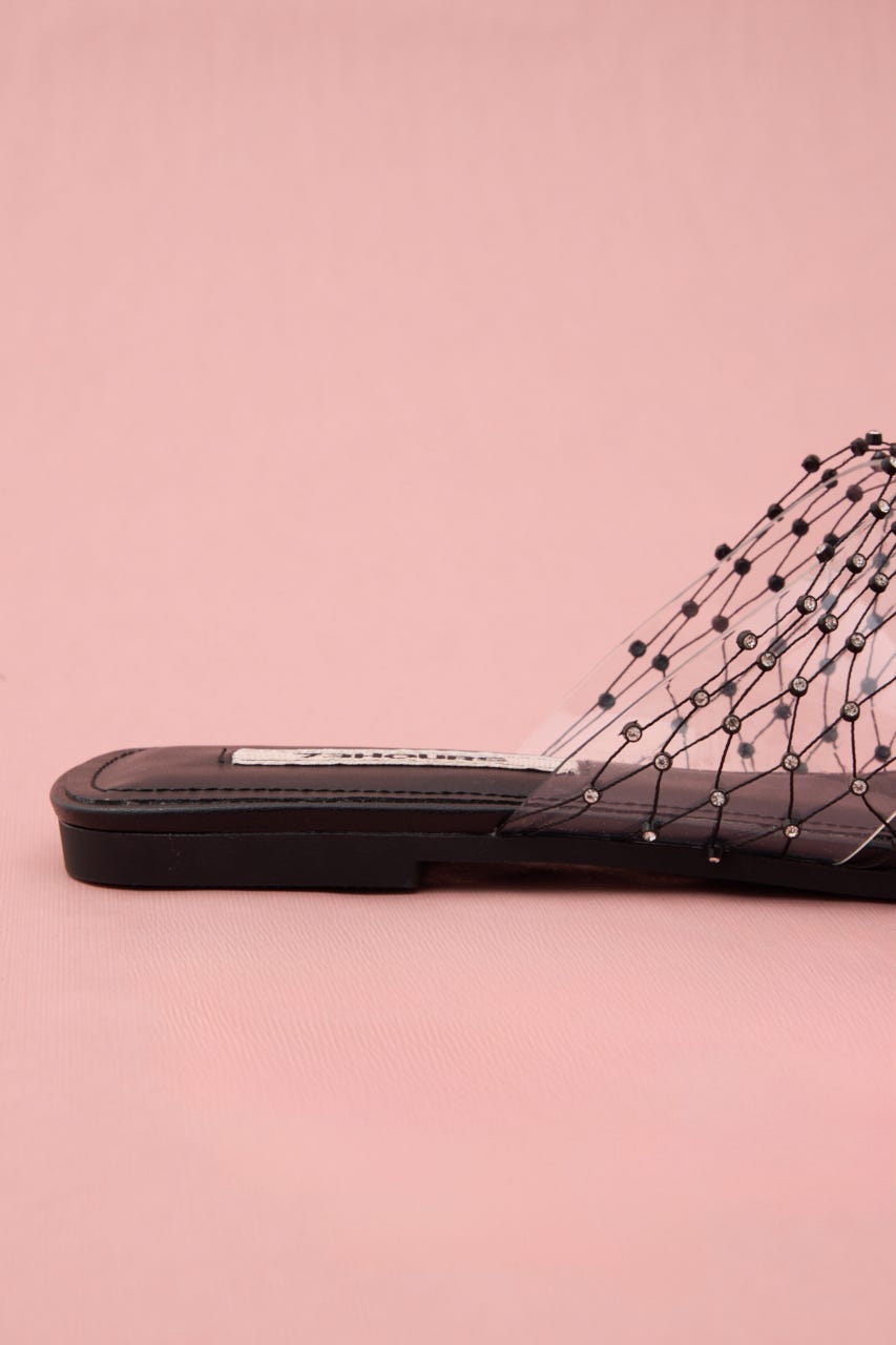 キテラクリアチュールフラット BLK 24.5cm