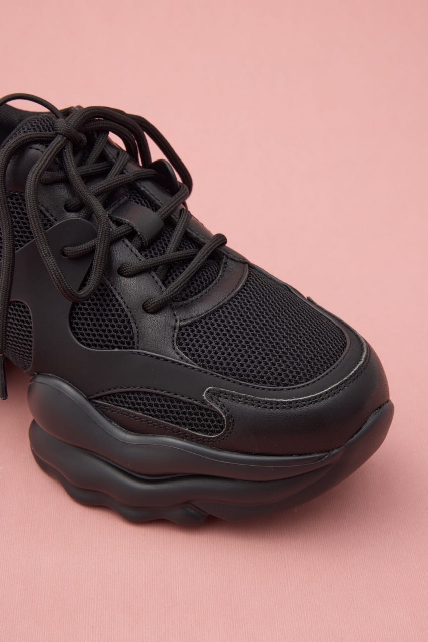 ボストランスボリュームスニーカー BLK 23.5cm