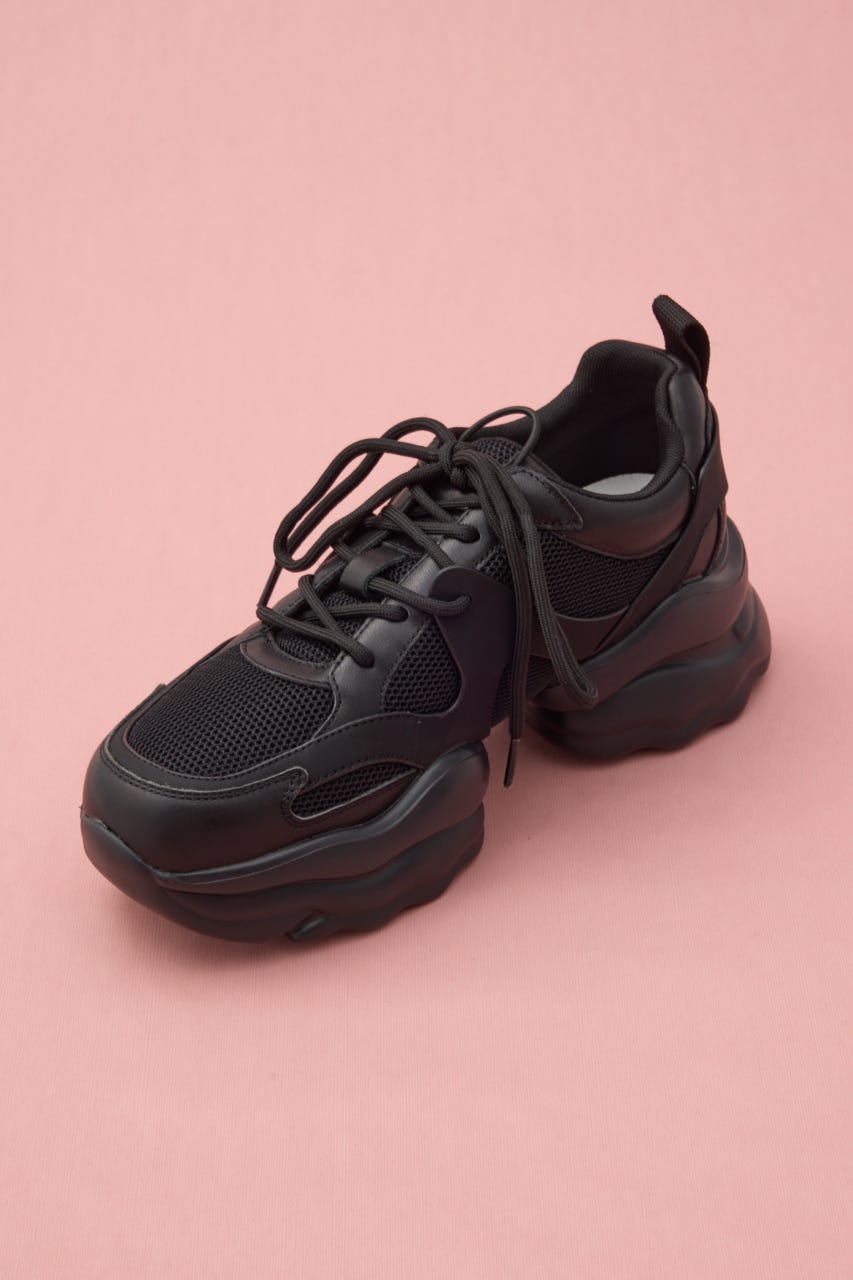 ボストランスボリュームスニーカー BLK 23.5cm