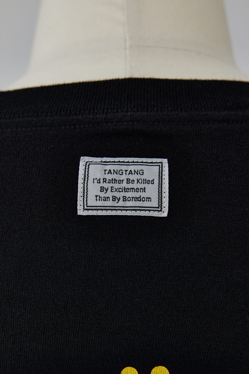 TANGTANG×TWJ GradationT-shirt BLK M