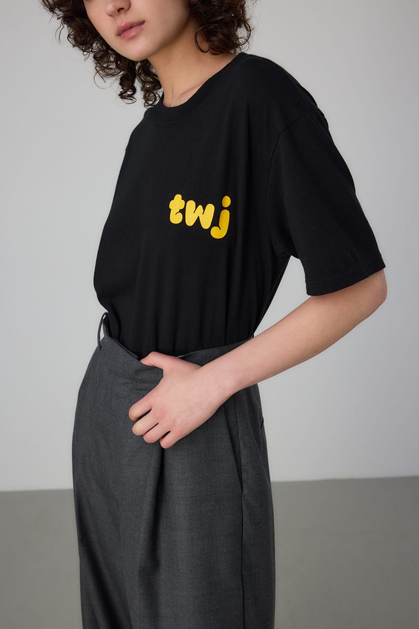 TANGTANG×TWJ GradationT-shirt BLK M