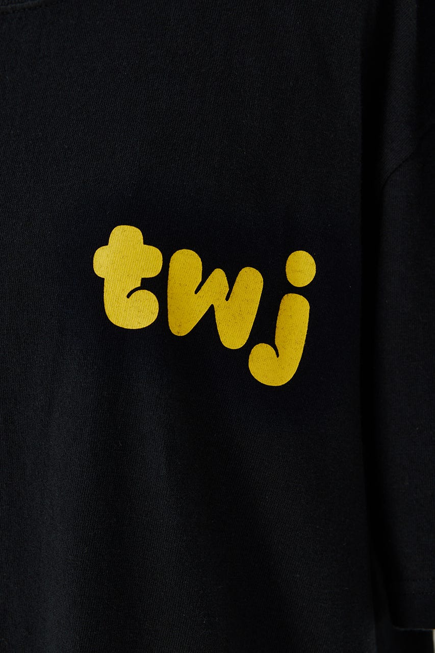 TANGTANG×TWJ GradationT-shirt BLK M