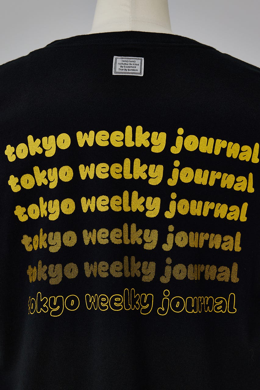 TANGTANG×TWJ GradationT-shirt BLK M