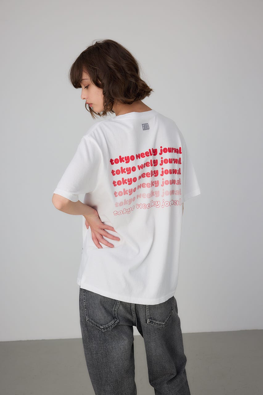 TANGTANG×TWJ GradationT-shirt RED XL