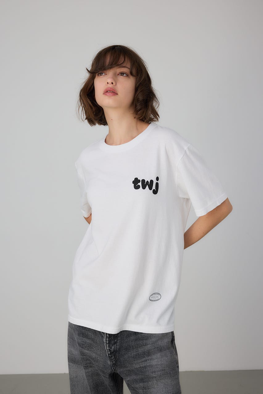 TANGTANG×TWJ GradationT-shirt WHT XL
