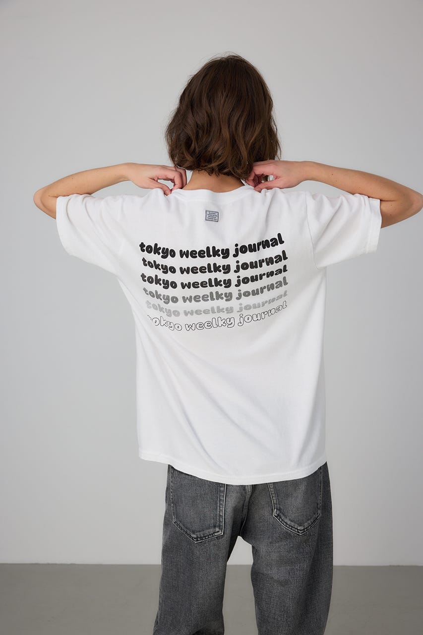 TANGTANG×TWJ GradationT-shirt WHT XL