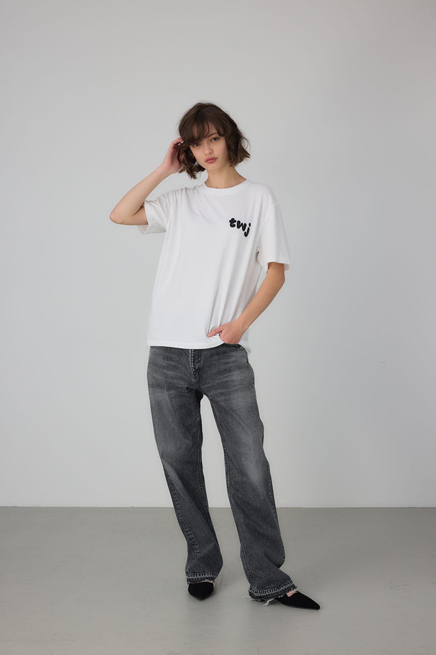 TANGTANG×TWJ GradationT-shirt WHT XL