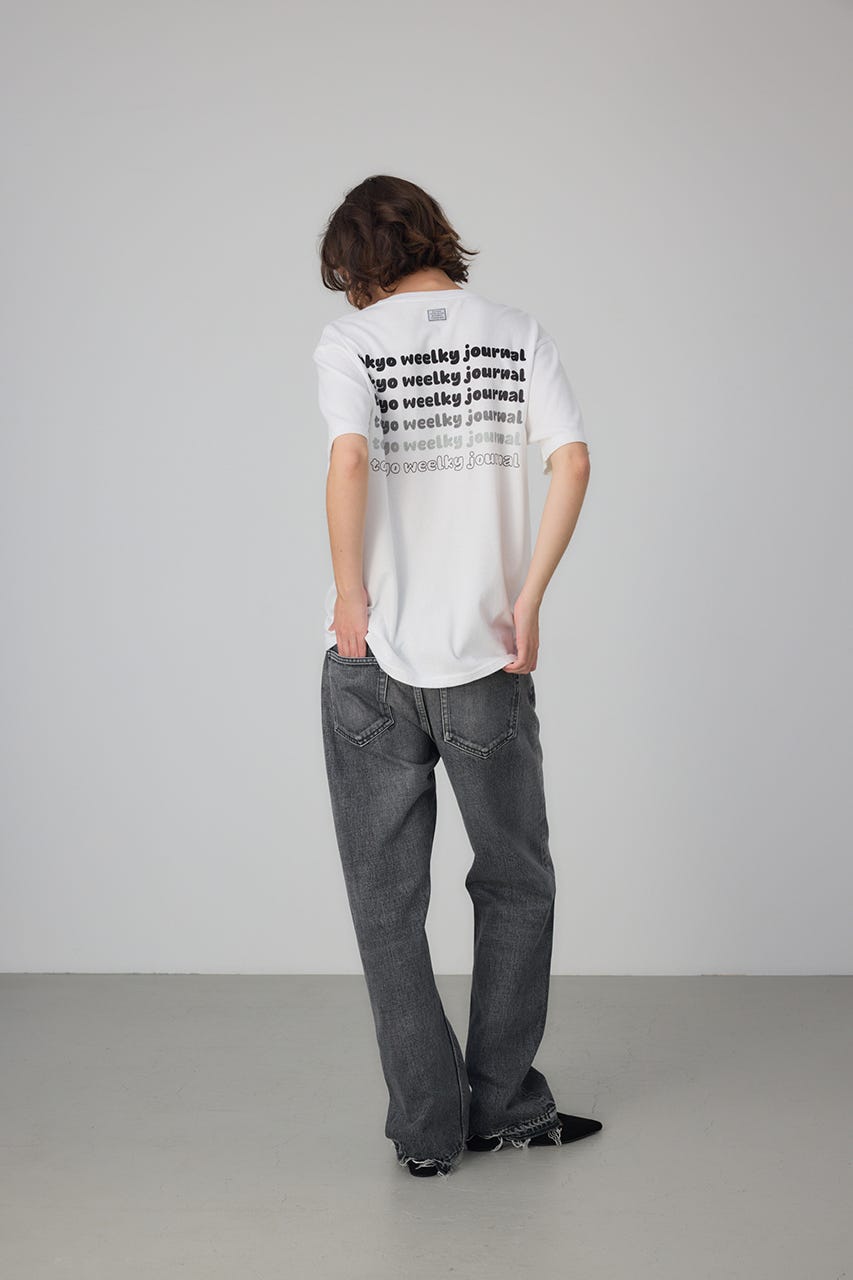 TANGTANG×TWJ GradationT-shirt WHT XL