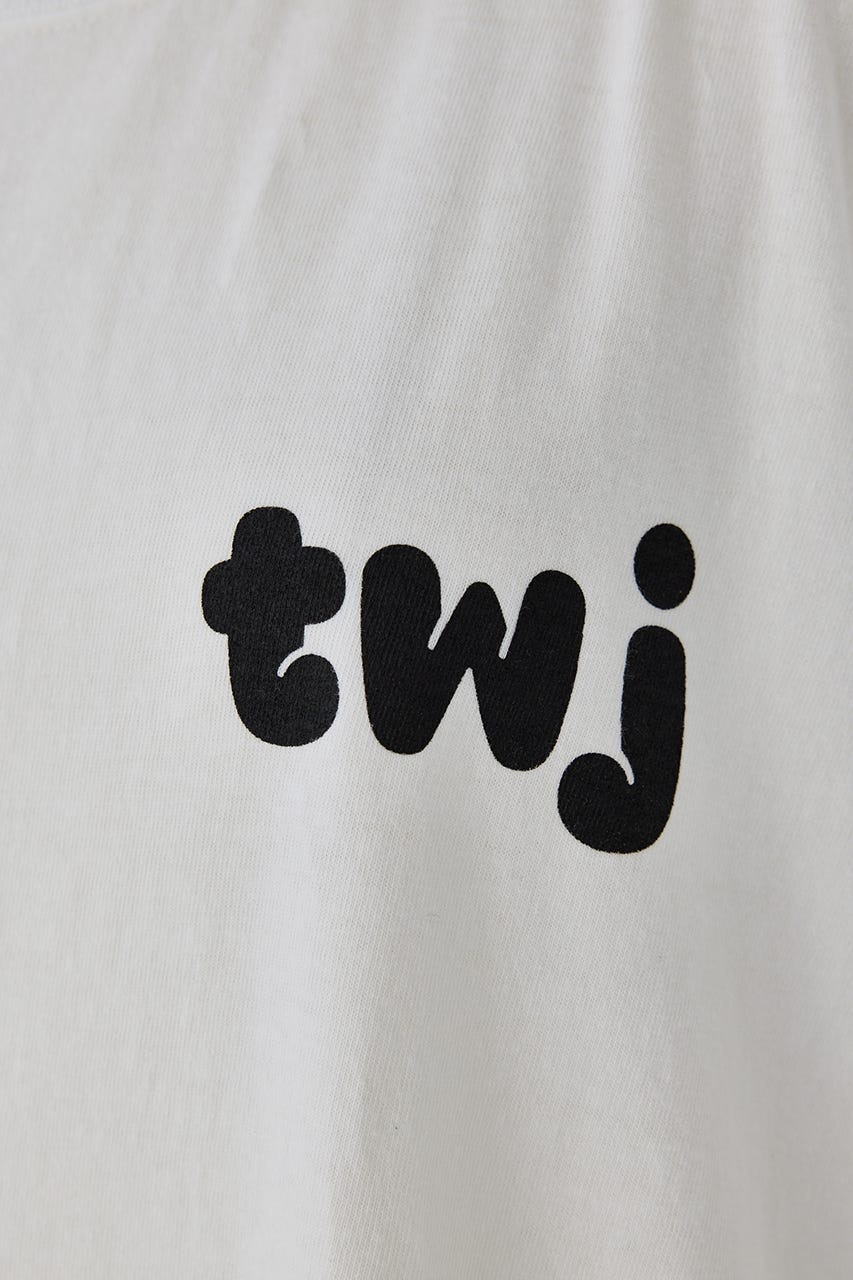 TANGTANG×TWJ GradationT-shirt WHT XL