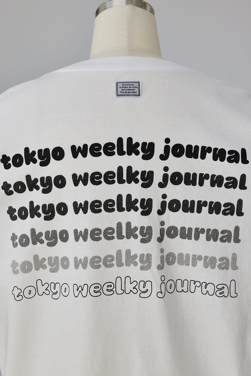 TANGTANG×TWJ GradationT-shirt WHT XL