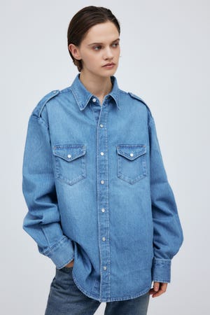 Denim Epaulette Shirt