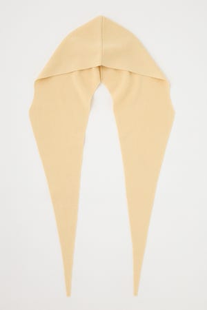 Wool Knit Hoodie Shawl