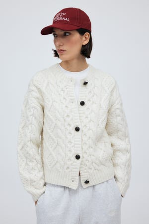 Fisherman Hand Knit Cardigan