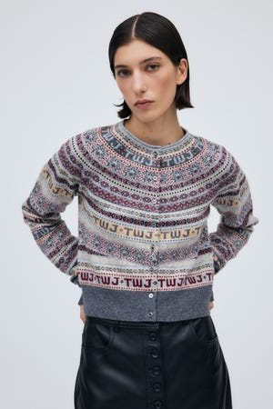 TWJ Fair Isle Knit Cardigan