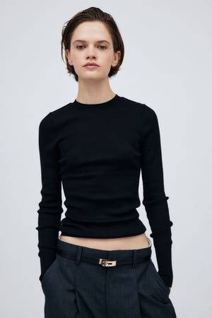 16G Sheer Rib Knit Tops