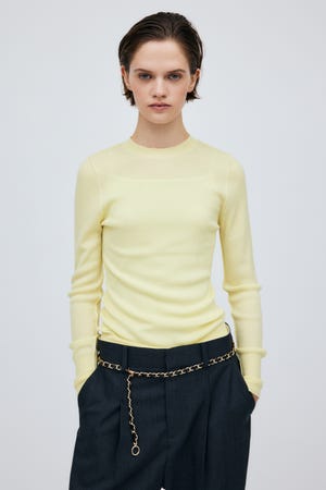 16G Sheer Rib Knit Tops