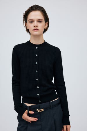 Openwork knit Cardigan