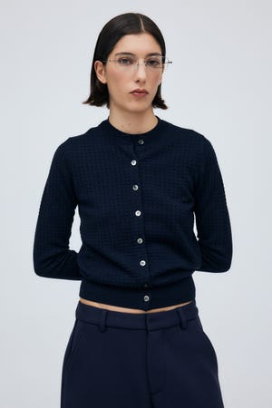 Openwork knit Cardigan