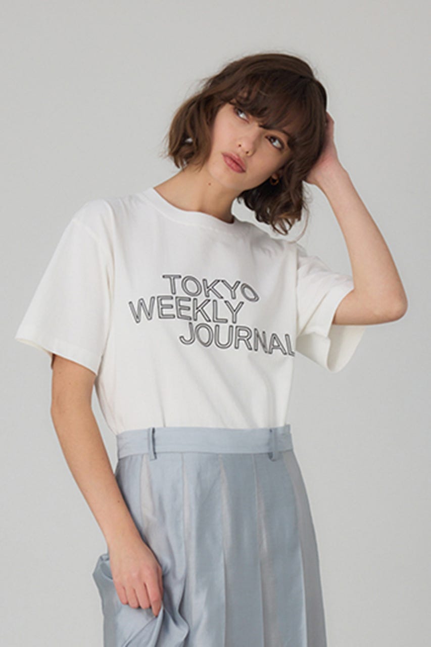 Flame Logo T-shirt 柄WHT M