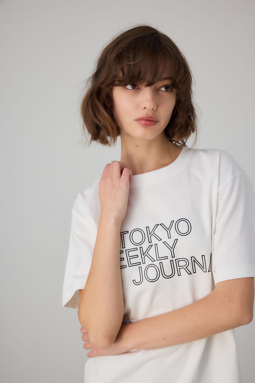 Flame Logo T-shirt 柄WHT M