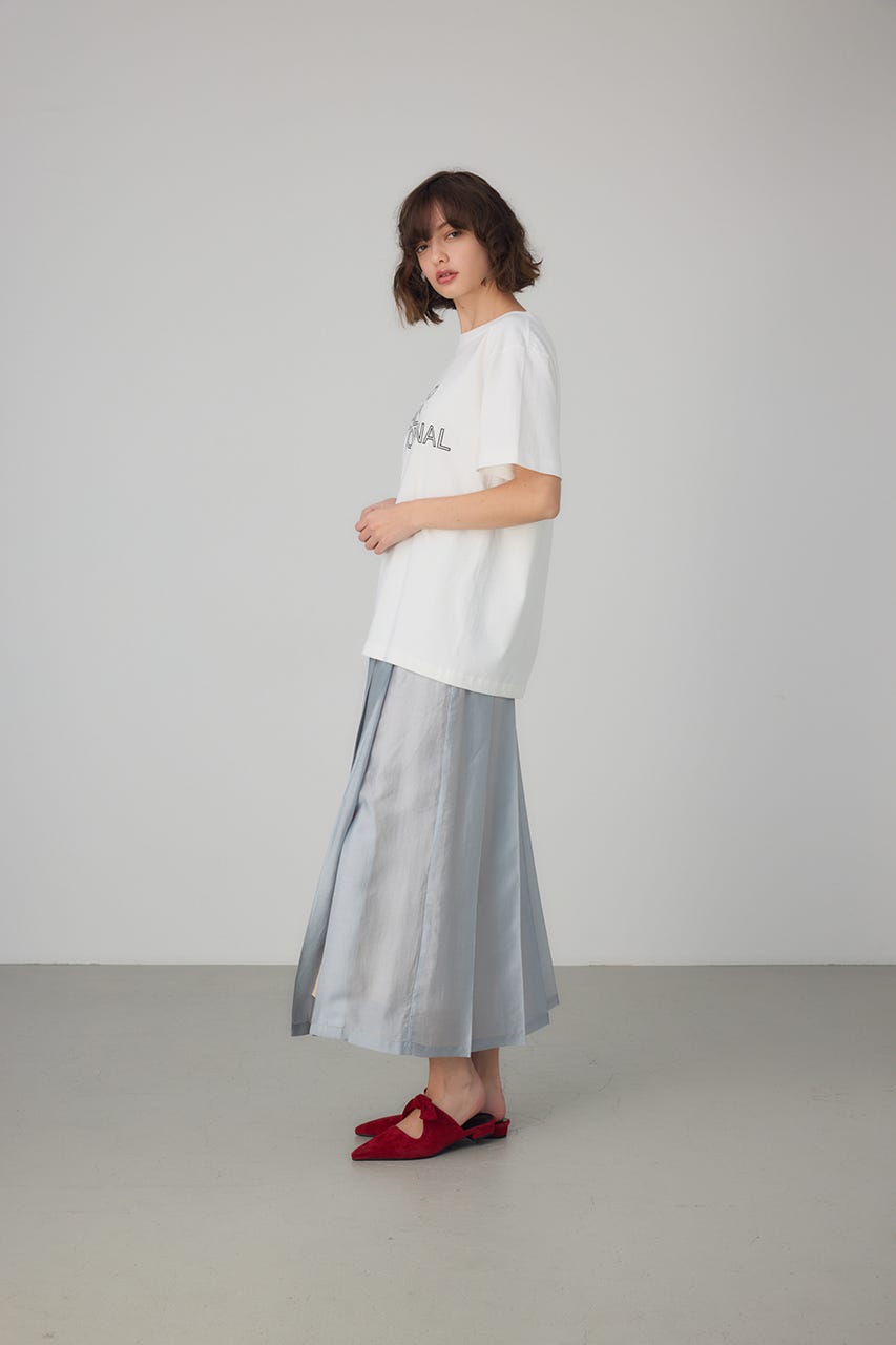 Flame Logo T-shirt 柄WHT M