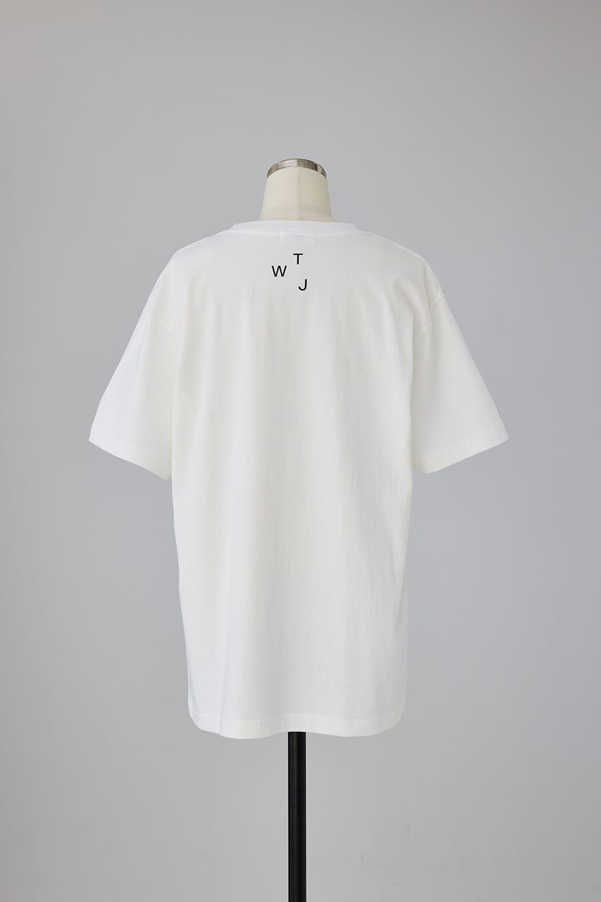 Flame Logo T-shirt 柄WHT M