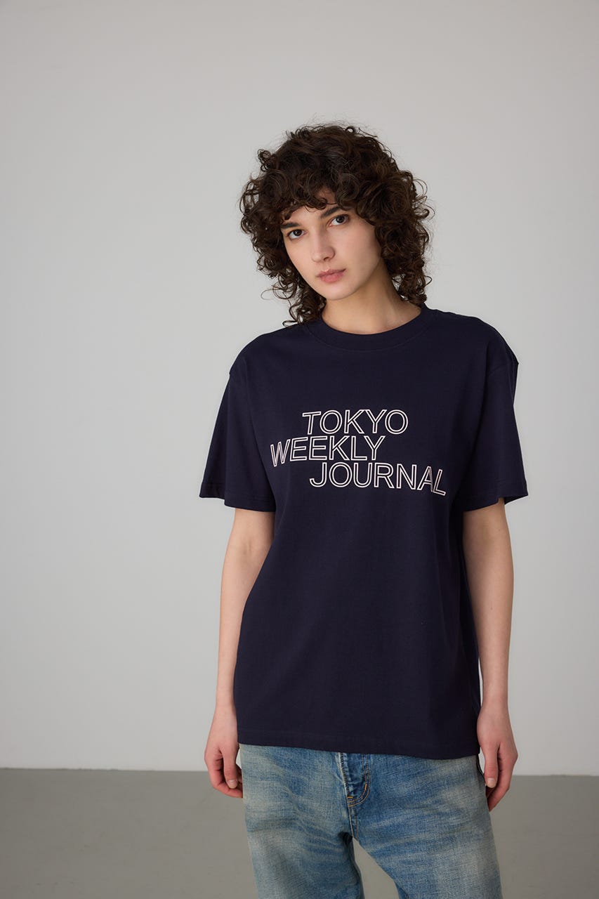 Flame Logo T-shirt NVY L