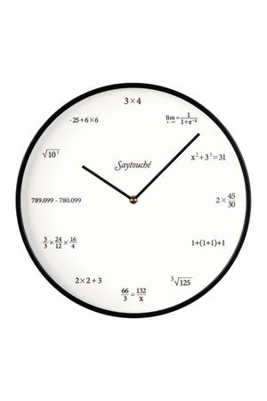 SAYTOUCHE Quiz Wall Clock