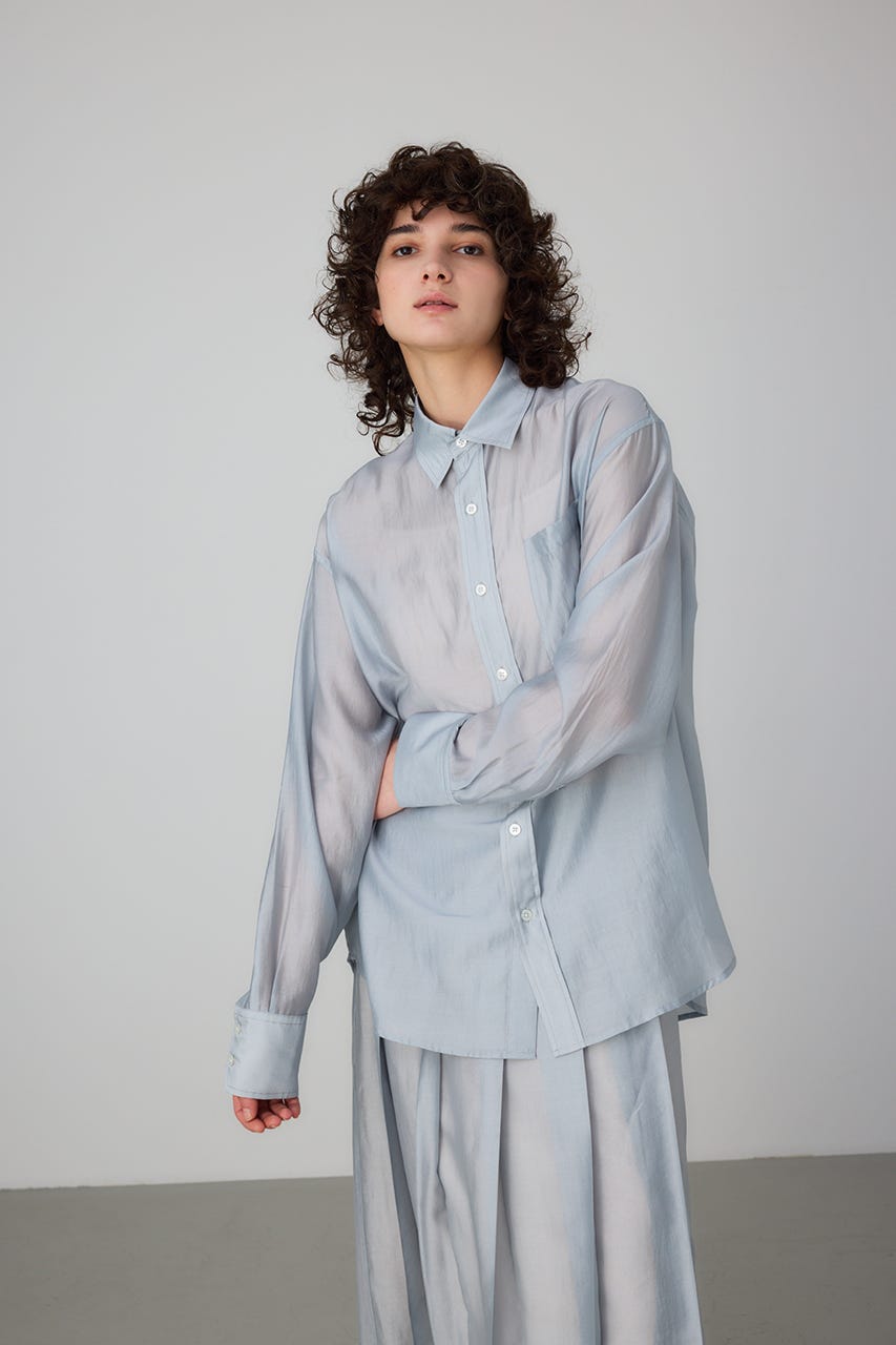 TOKYO WEEKLY JOURNAL | Sheer Shirt (シャツ・ブラウス ) |SHEL