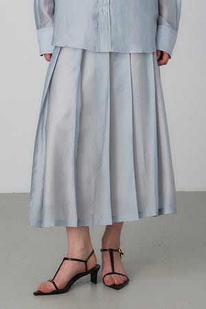 Sheer Pleats Skirt