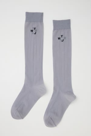 Logo Sheer Hi-Socks