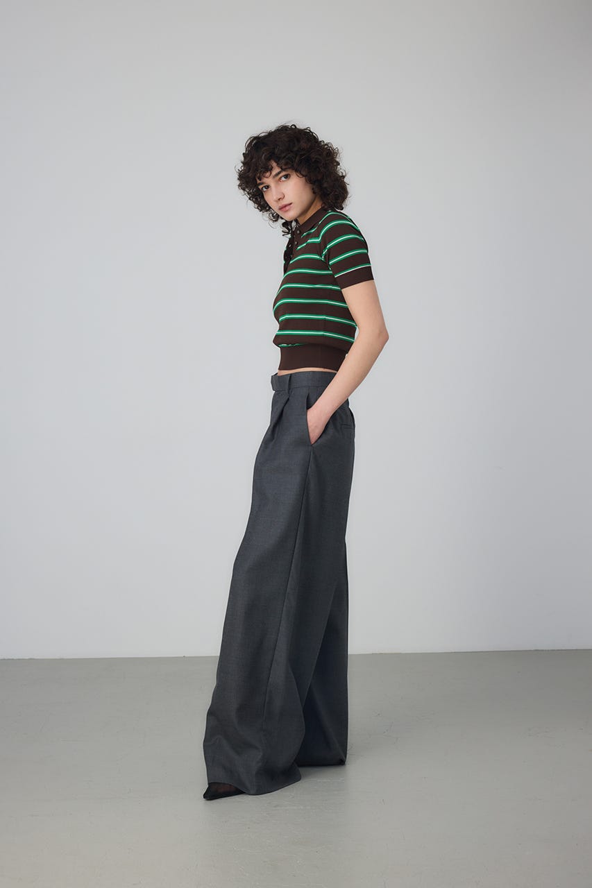 TOKYO WEEKLY JOURNAL | Border Knit Polo (ニット ) |SHEL'TTER