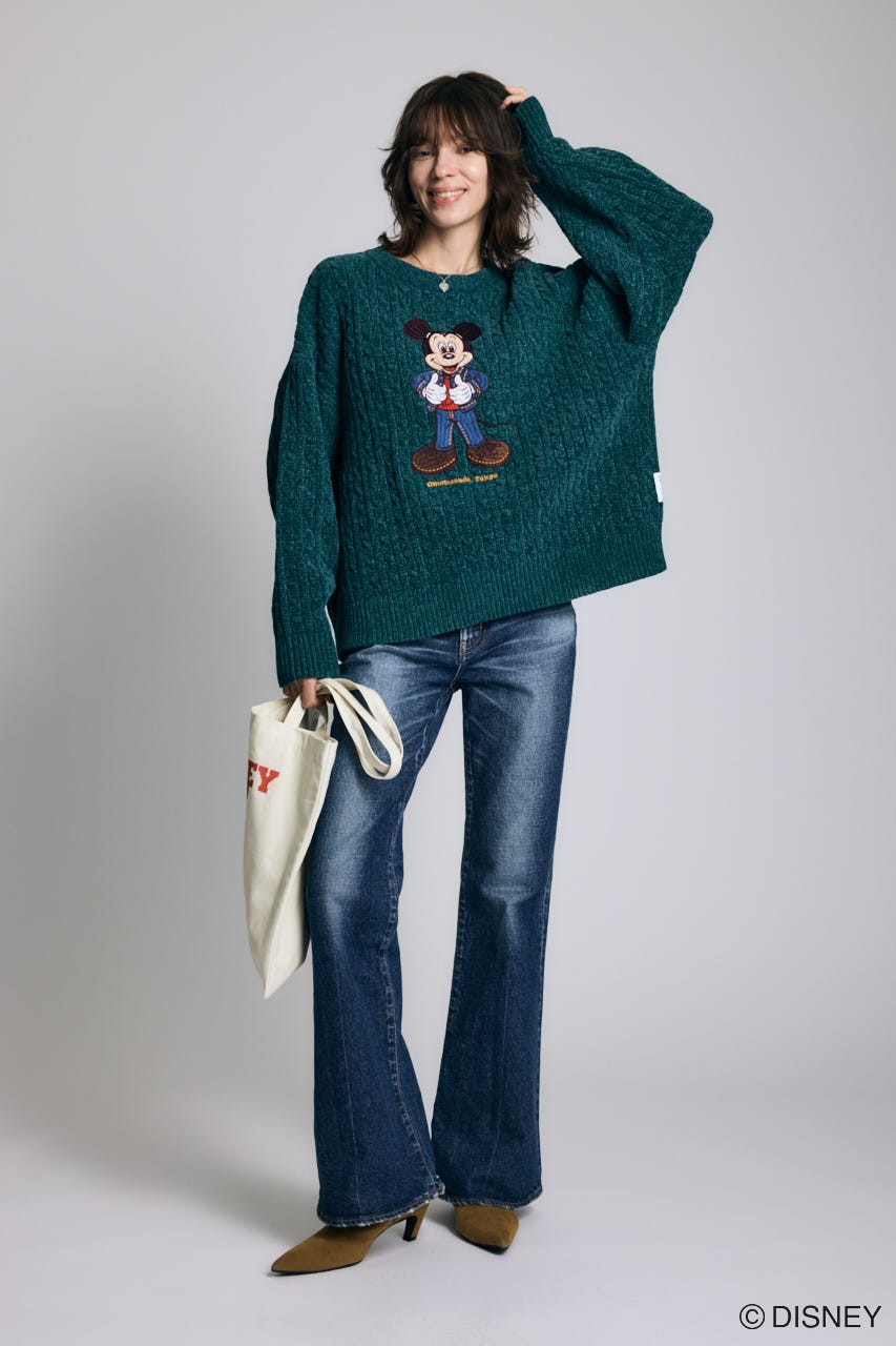 MD OMTSD CABLE ニット / MICKEY GRN FREE