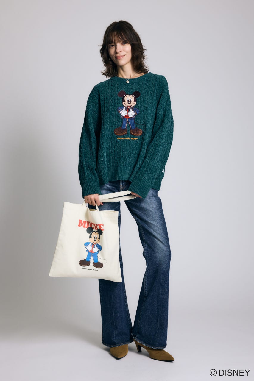 MD OMTSD CABLE ニット / MICKEY GRN FREE