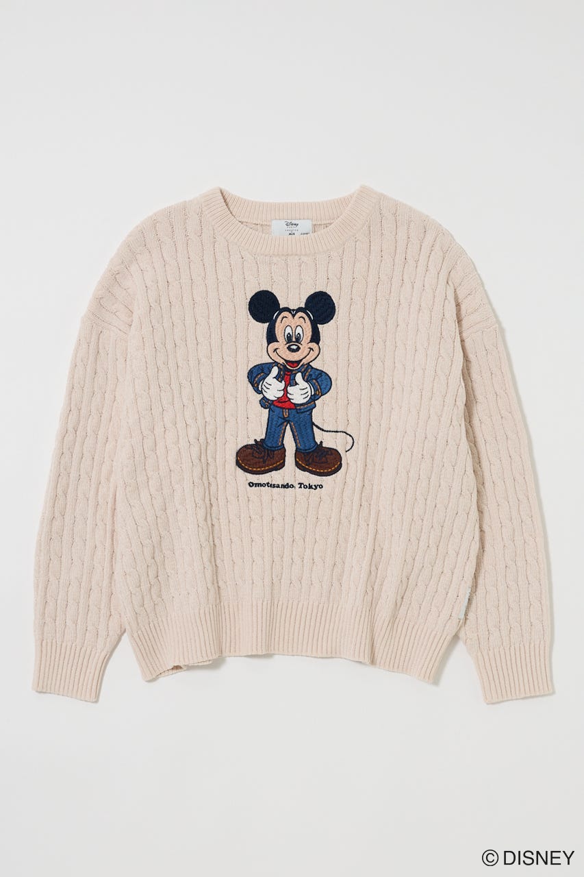 MD OMTSD CABLE ニット / MICKEY WHT FREE