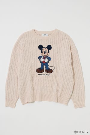 MD OMTSD CABLE ニット / MICKEY
