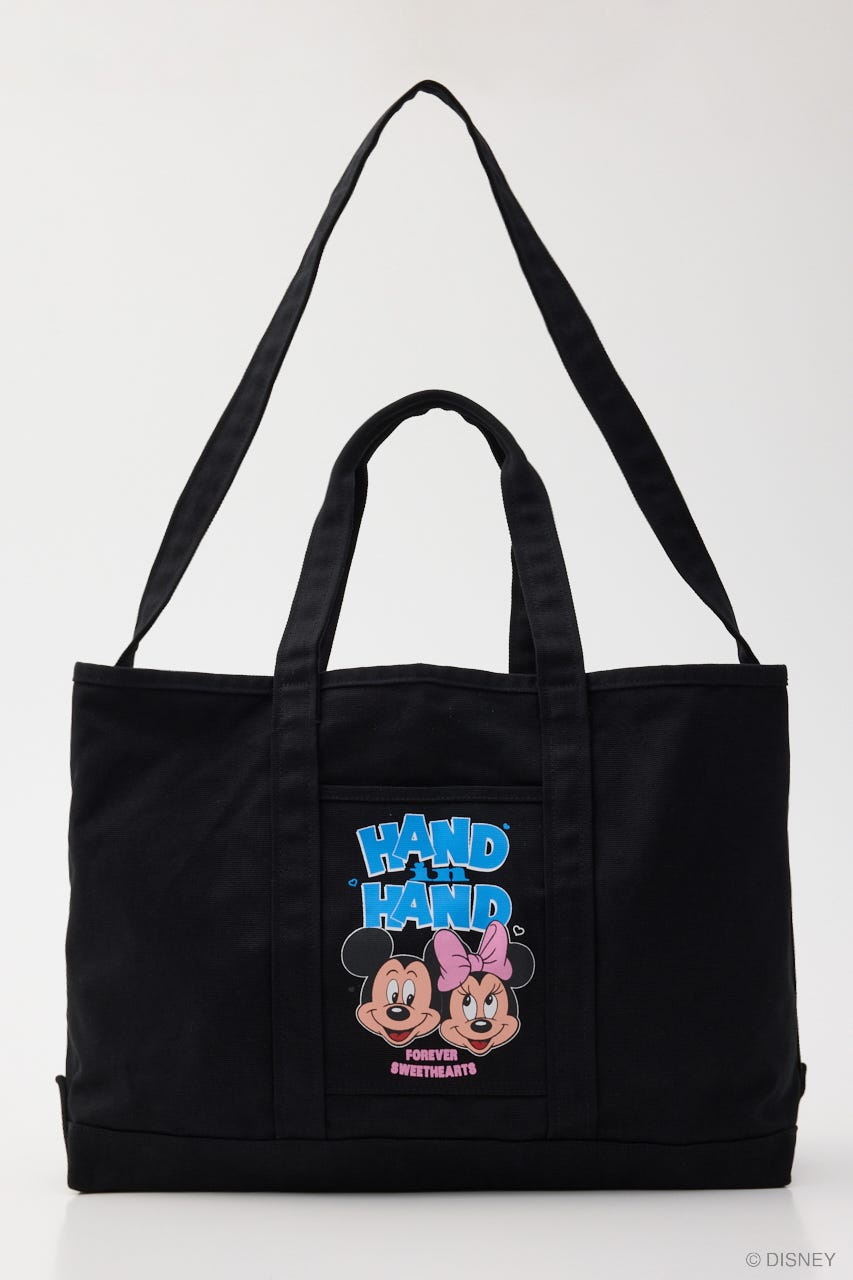 MD (M&M) HEART 2WAY TOTE BAG BLK FREE