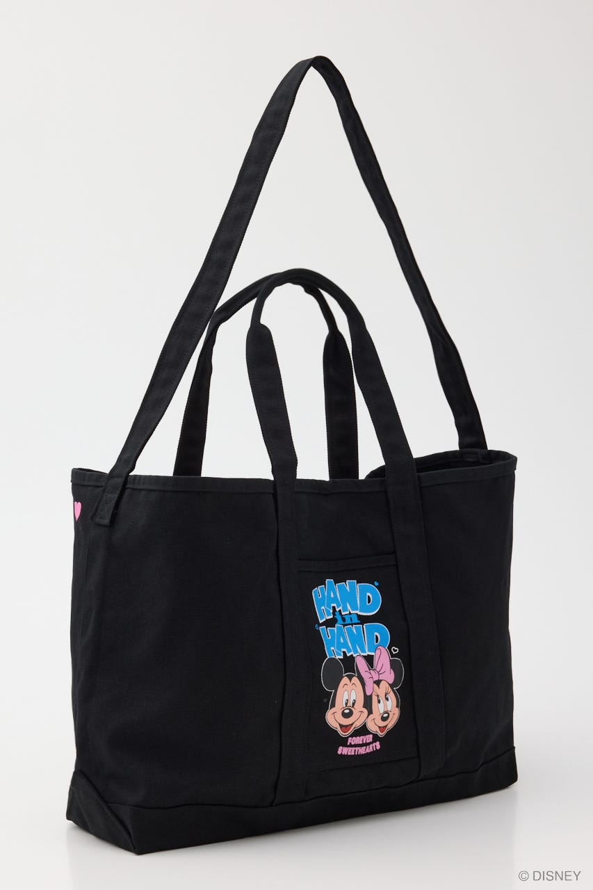 MD (M&M) HEART 2WAY TOTE BAG BLK FREE